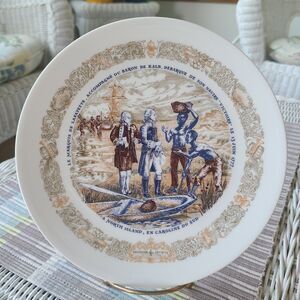 Vintage D'Arceau Limoges Lafayette Legacy Collector Plate 2 North Island Landing